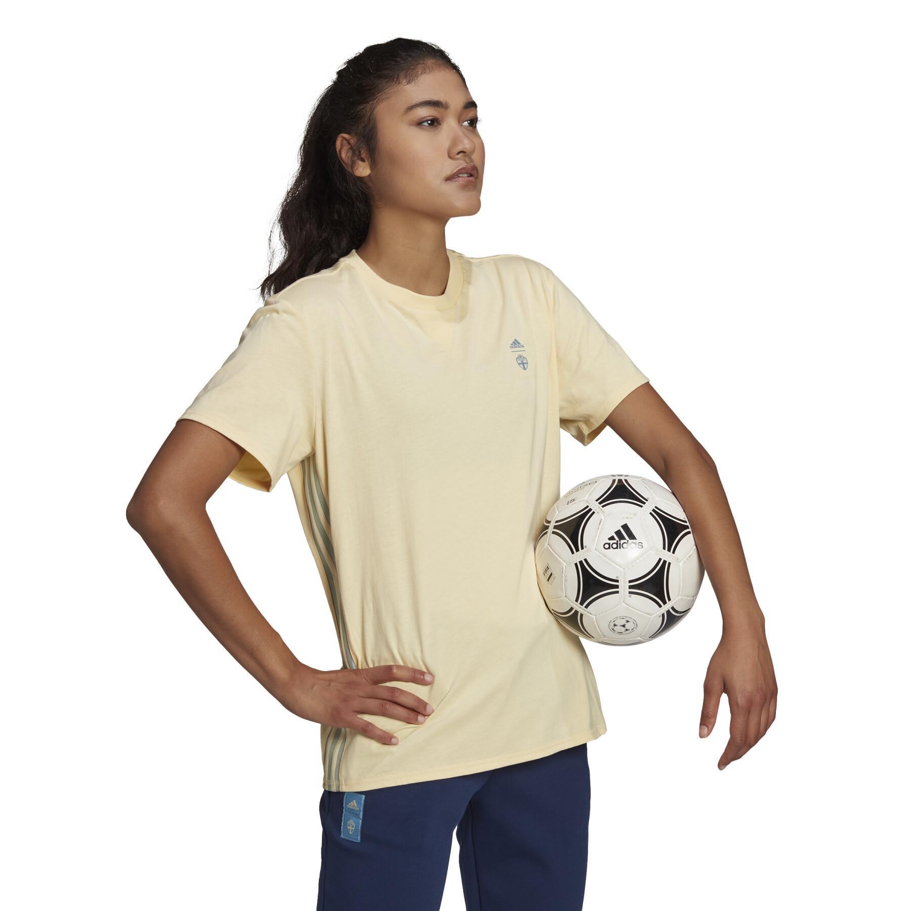 Camiseta de mujer Suède Travel Euro Féminin 2022